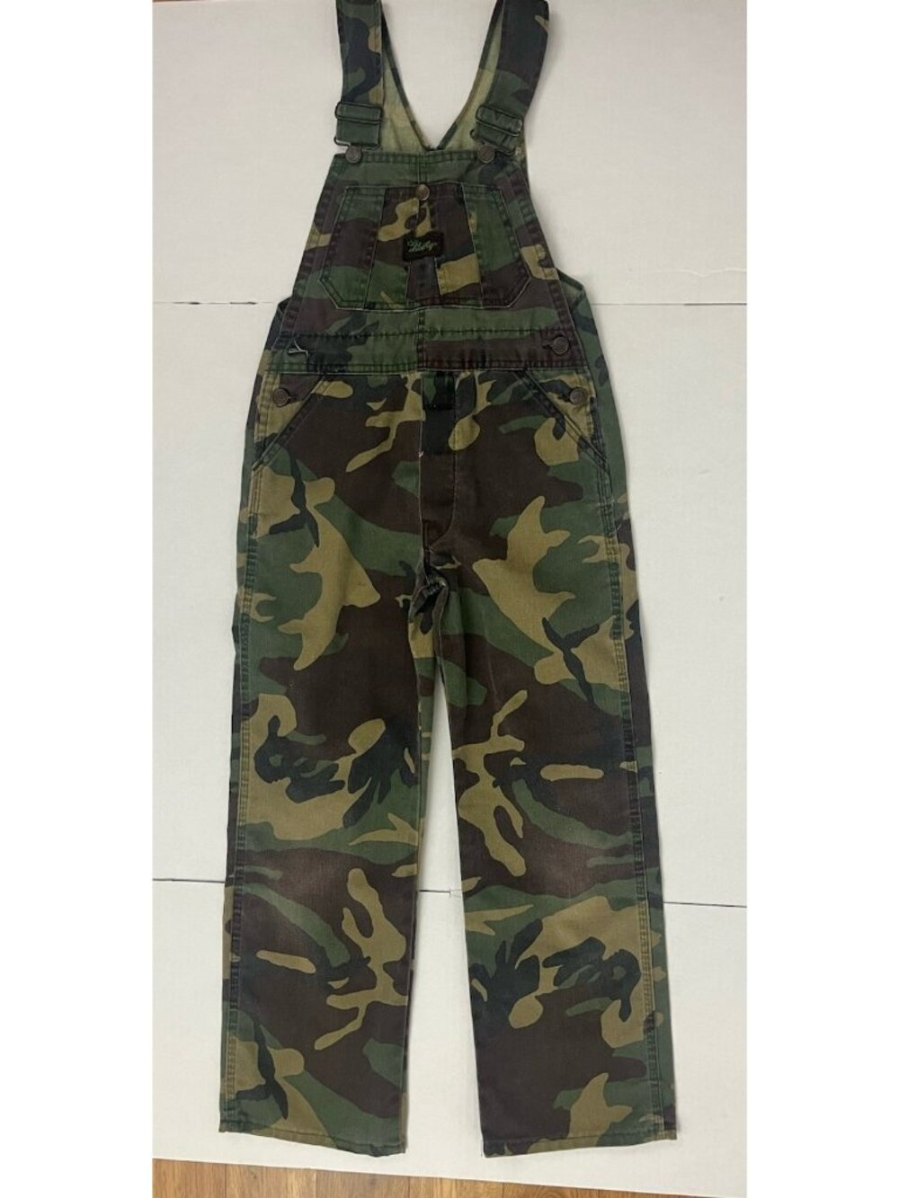 Vintage Liberty Camouflage Camo Overalls Child Unisex 10 FLAW